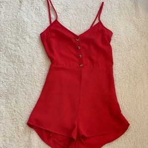 H&M Bright Red Romper